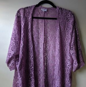Lualroe purple Lace Shirley Small